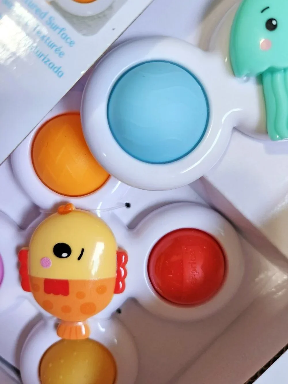Fisher-Price Sensory Spin Set 3-Pc Suction Spinner Toys NWT